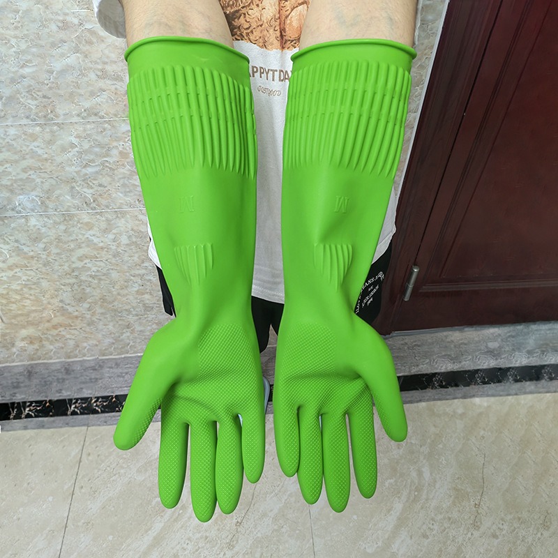 Dish Glove Rubber - 1組の、食器洗い用シリコン手袋。ゴム製で、家庭用キッチンの清掃に最適な食器洗い用具。