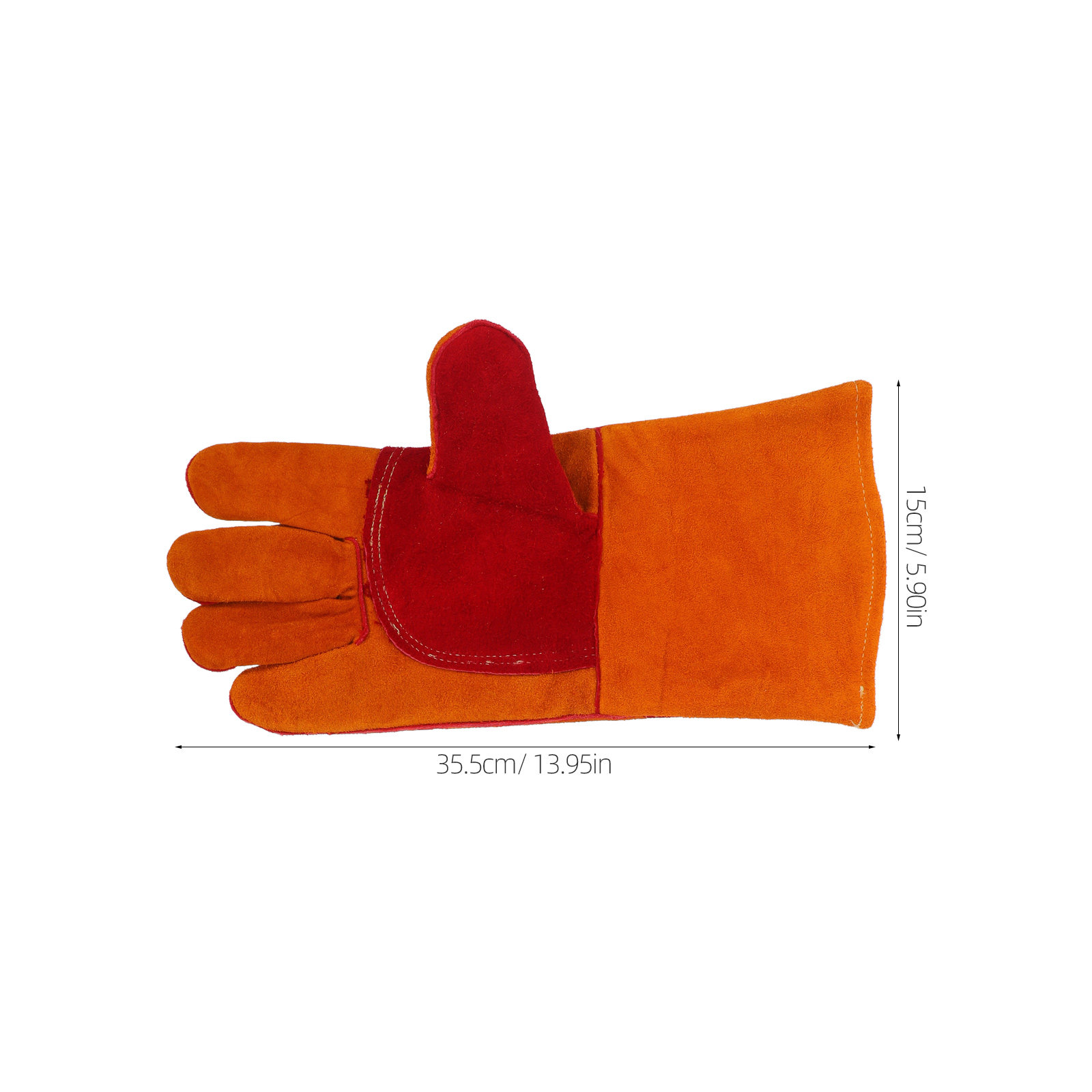 1組の電気溶接用手袋。牛革製で、耐火性、耐熱性に優れ、アーク - Heat Resistant Glove のレビューと価格